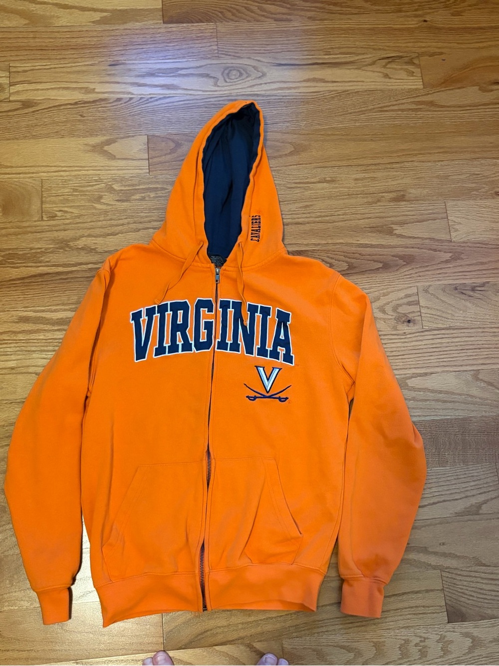 Colosseum Virginia Orange Full‑Zip Hoodie